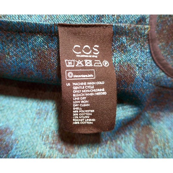 NWT COS Women 2 Tailored Jacquard Lady Coat - Picture 10 of 14